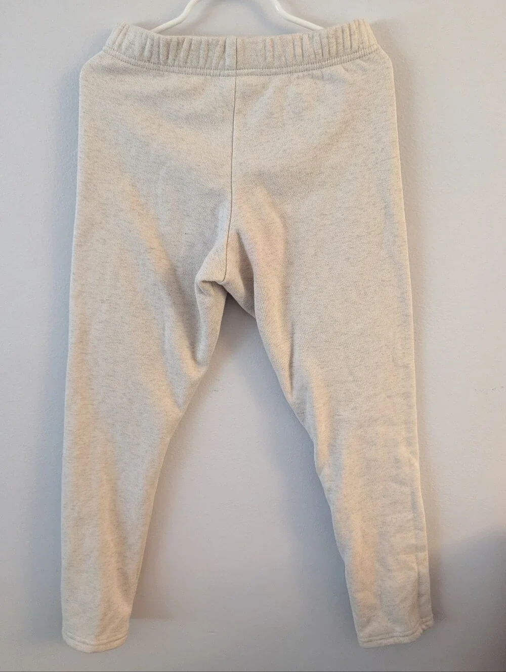 OshKosh B'gosh Cream Heathered Fleece Lined Leggings - Size 10 Girls